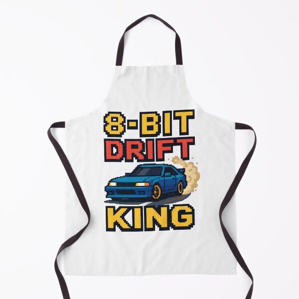 Item preview, 8-Bit Drift King Retro Pixel Racing Design designed and sold by The-T-In-Retro.