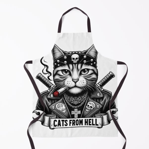 Item preview, Cigar Cat – Skull Bandana Rebel designed and sold by MarcVan.