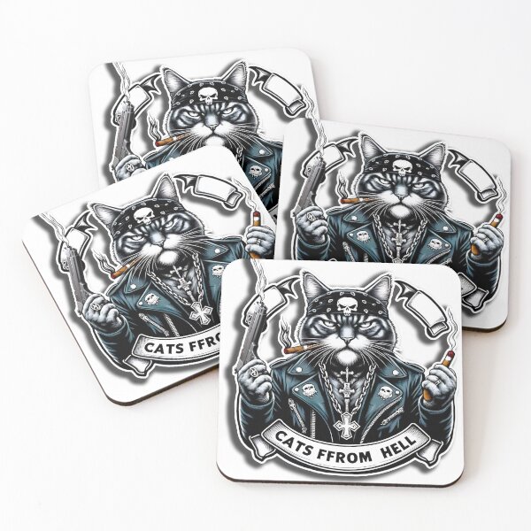 Item preview, Outlaw Cat – Smoking Guns Feline designed and sold by MarcVan.