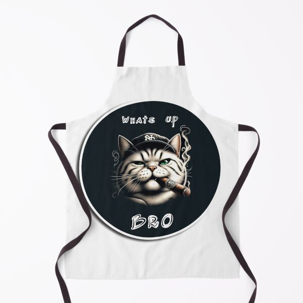 Item preview, Cigar Cat – What’s Up Bro (Round Style) designed and sold by MarcVan.