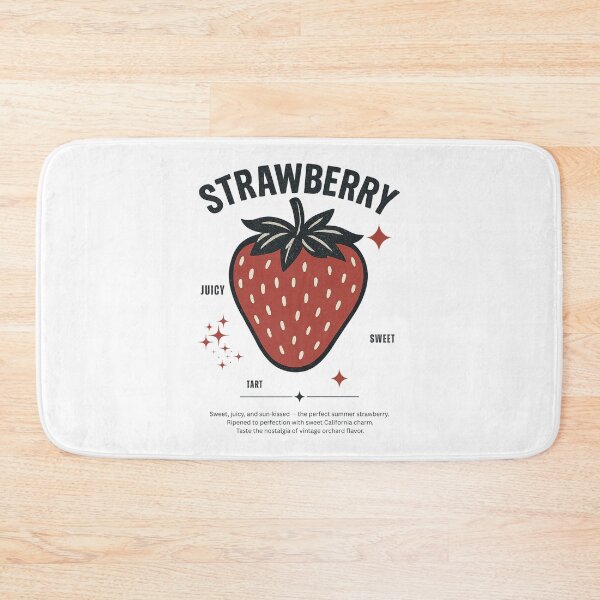 Item preview, Vintage Strawberry illustration– Retro Fruit Aesthetic Design for Trendy T-Shirts & Vintage Style Apparel designed and sold by Thehatinthecat.
