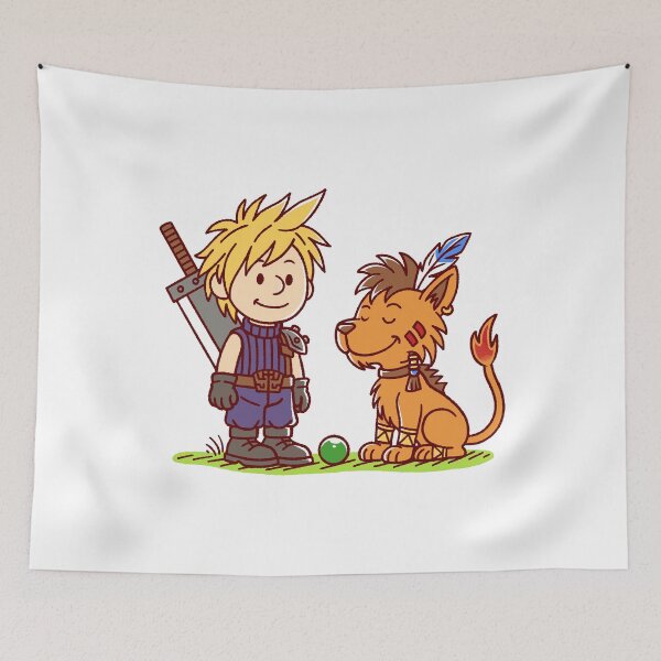 Item preview, Cloud & Red XIII designed and sold by AlundrART.