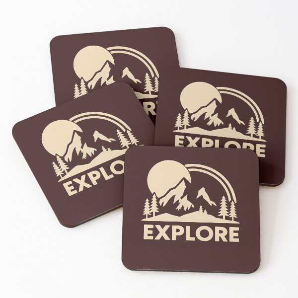 Item preview, Explore Mountains Retro Adventure Design designed and sold by Free Soul Designs.