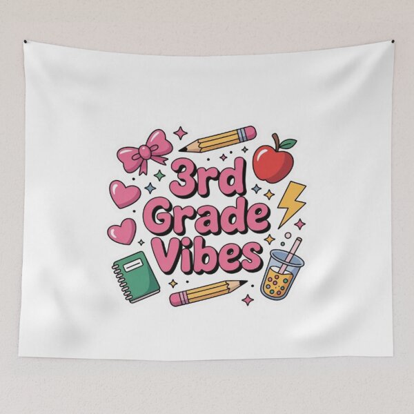 Item preview, 3rd Grade Vibes Coquette Bow Back to School designed and sold by BHMARTS.