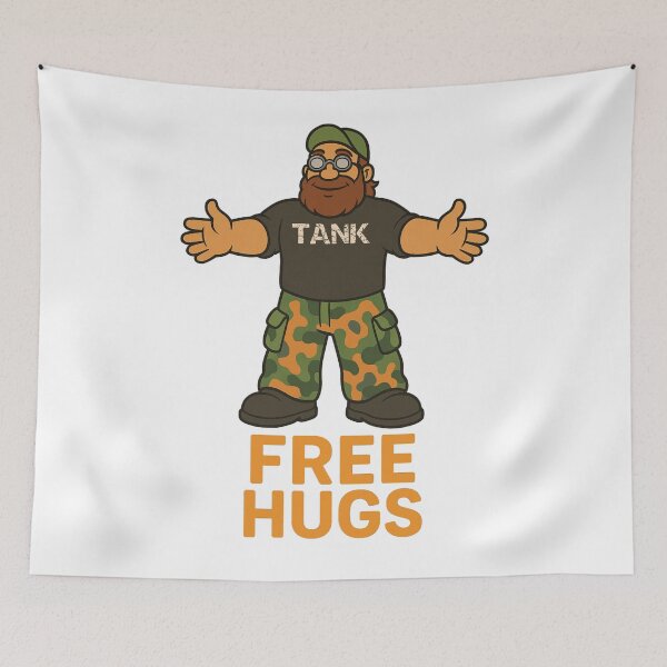 Item preview, Tank: Free Hugs designed and sold by Skyeleigh and Spideough.