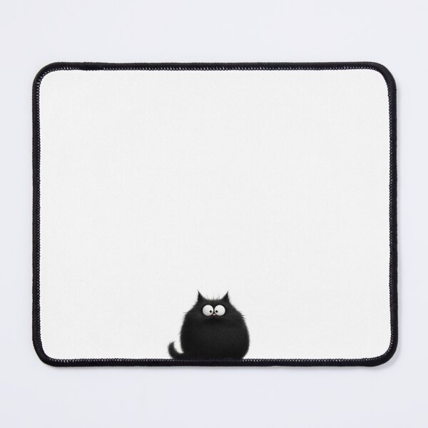 Item preview, Fluffy Shock – Big Eyed Black Cat designed and sold by Bellassi.