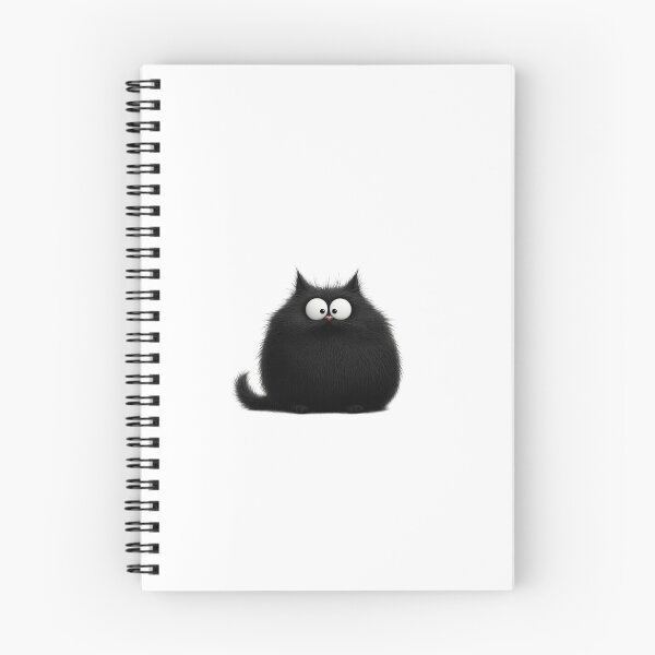 Item preview, Fluffy Shock – Big Eyed Black Cat designed and sold by Bellassi.