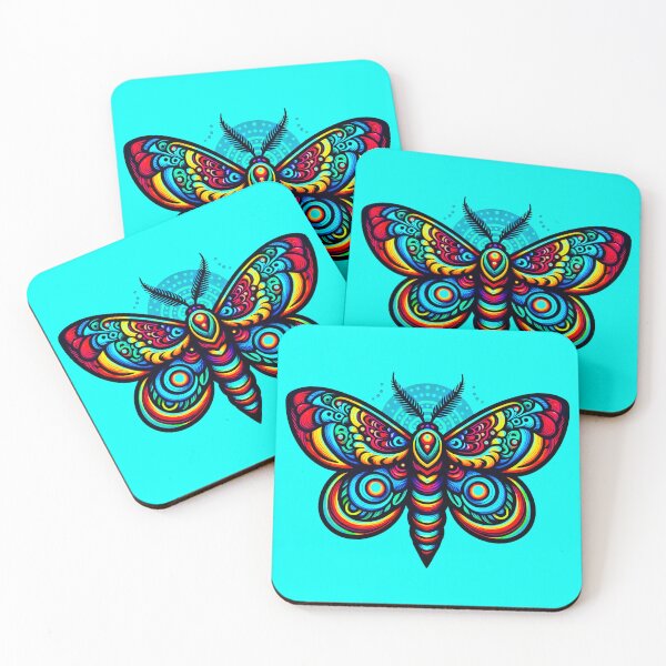 Item preview, Chinese Moon Moth – Psychedelic Pop Design designed and sold by MarcVan.
