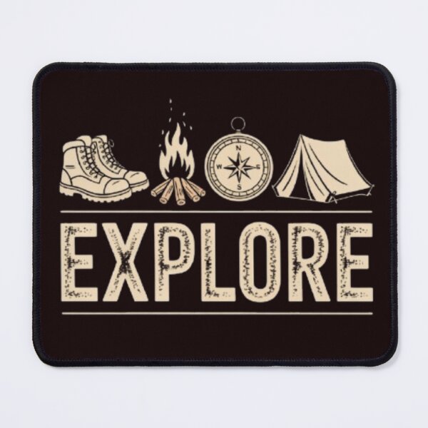 Item preview, Explore – Vintage Camping and Hiking Adventure Design designed and sold by Free Soul Designs.