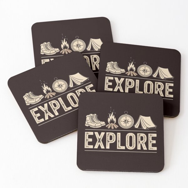 Item preview, Explore – Vintage Camping and Hiking Adventure Design designed and sold by Free Soul Designs.