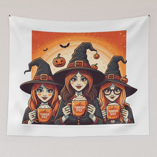 Item preview, Pumpkin Spice Coven Sticker | Funny Halloween Witch Coffee designed and sold by StickyGuys.