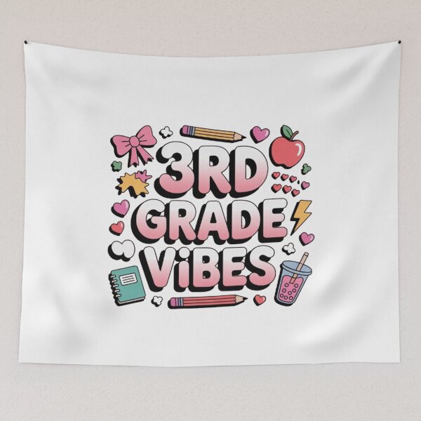 Item preview, 3rd Grade Vibes Coquette Bow Back to School designed and sold by BHMARTS.