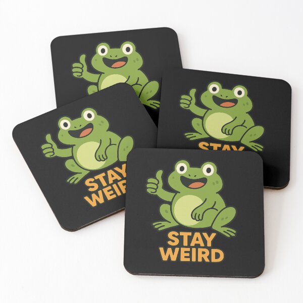 Item preview, Stay Weird Funny Frog | Cute Cartoon T-Shirt Design designed and sold by TrendyTadka.