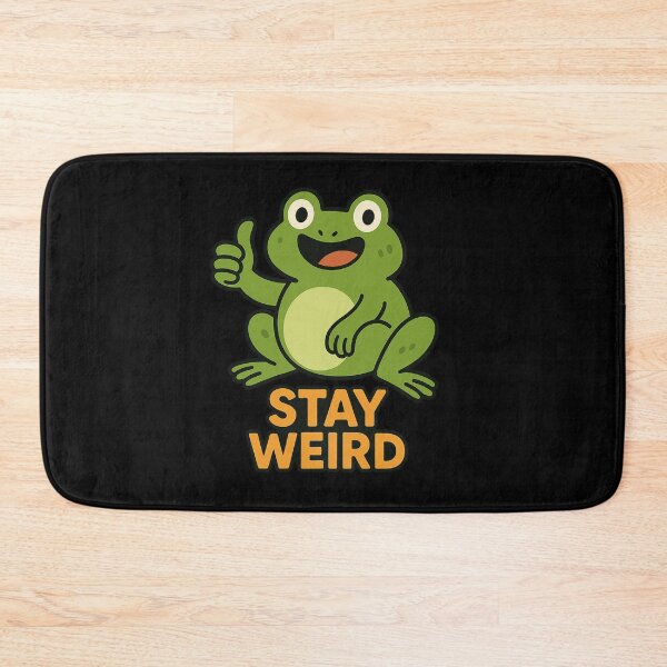 Item preview, Stay Weird Funny Frog | Cute Cartoon T-Shirt Design designed and sold by TrendyTadka.