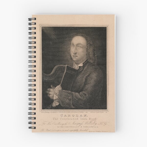 Item preview, Framed Print of Turlough O'Carolan, the Celebrated Irish Bard (1822) – Vintage Irish Engraving – Portrait – Celtic Music Art History designed and sold by BuyIrishArt.