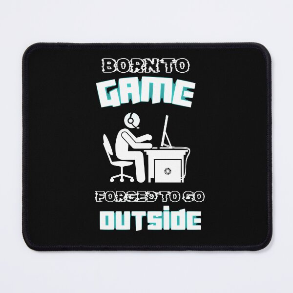 Item preview, Funny Gamer Art For Men Women Born To Game Forced To Go Outside Oversized T-Shirt designed and sold by Hi-Brother.