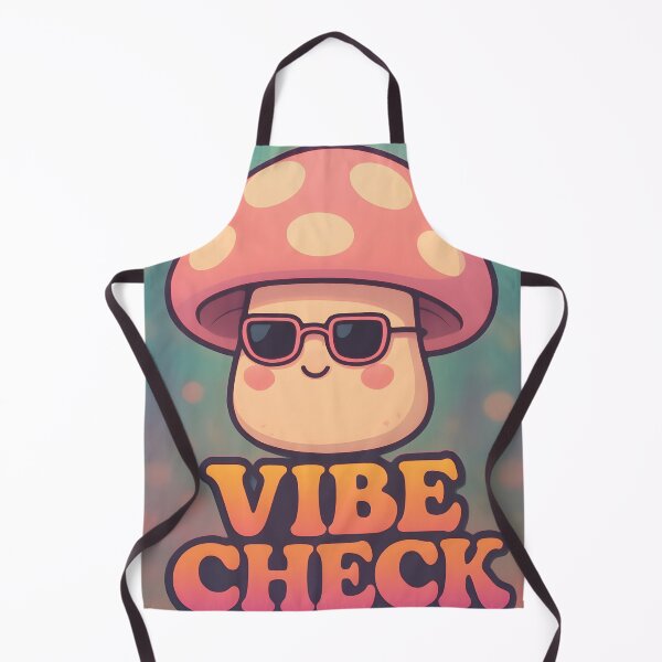 Item preview, Cute Mushroom Vibe Check – Funny Aesthetic Kawaii Meme Design designed and sold by Style-Sense.