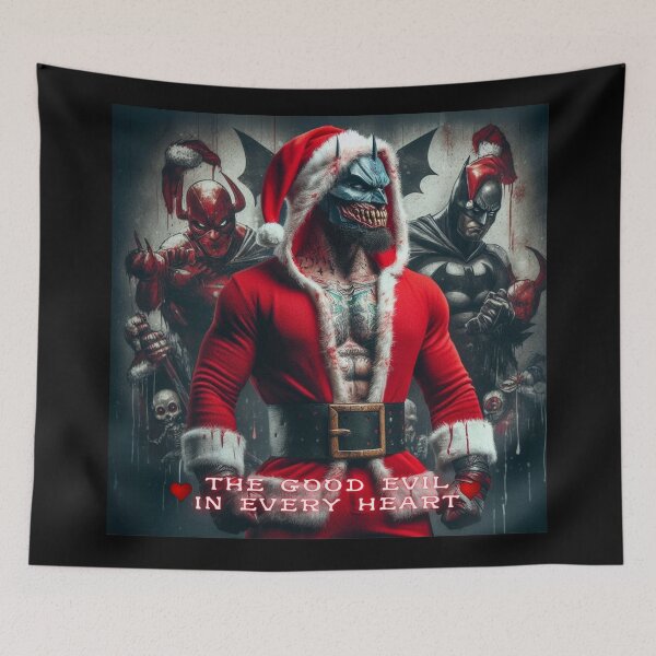 Item preview, Gothic Santa Demon Masked Heart designed and sold by Voodoo Store Paranormal Collections.
