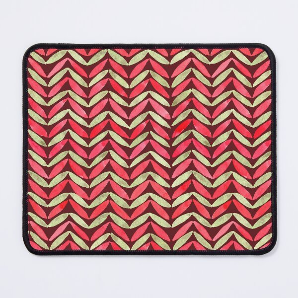 Item preview, Red and Green Chevron Pattern in Watercolor (Dark) designed and sold by andrebalest.art.