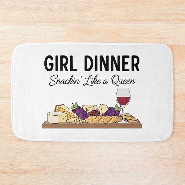 Item preview, Girl Dinner — Snackin’ Like a Queen Funny Foodie Shirt designed and sold by shashtopia.