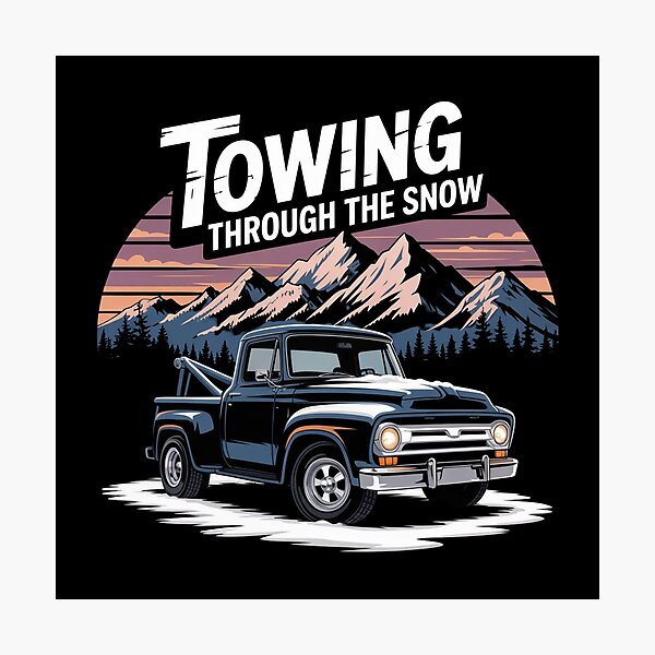 Item preview, Towing Through the Snow designed and sold by theartfulaspie.