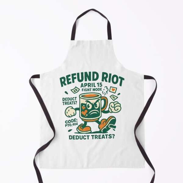 Item preview, Refund Riot — April 15 Fight Mode • Deduct Treats? • CODE: PTO_404 (Tax Season Retro Tee) designed and sold by BeetleDots.
