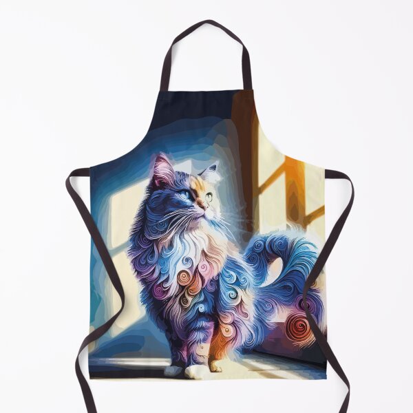 Item preview, Dreamy Abstract Cat in Magical Light designed and sold by MarcVan.