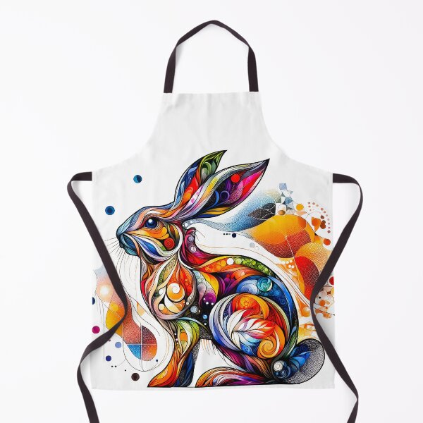 Item preview, Colorful Folk Art Rabbit – Boho Style designed and sold by MarcVan.
