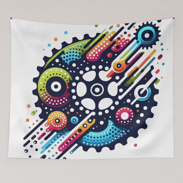 Item preview, Road Bike Gear – Colorful Vector Design designed and sold by MarcVan.