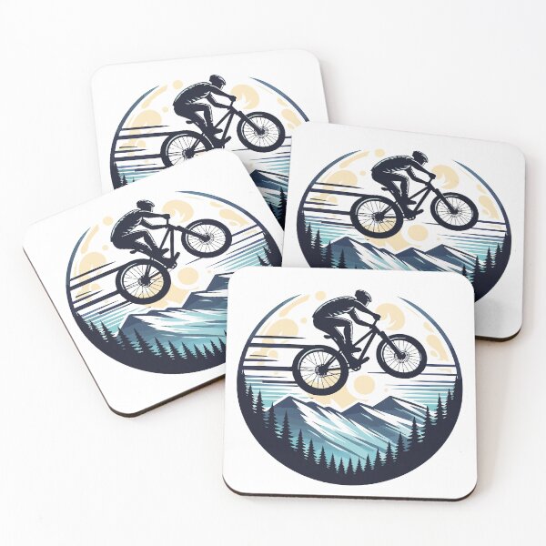 Item preview, Mountain Bike Jump – Dreamy Landscape Ride designed and sold by MarcVan.