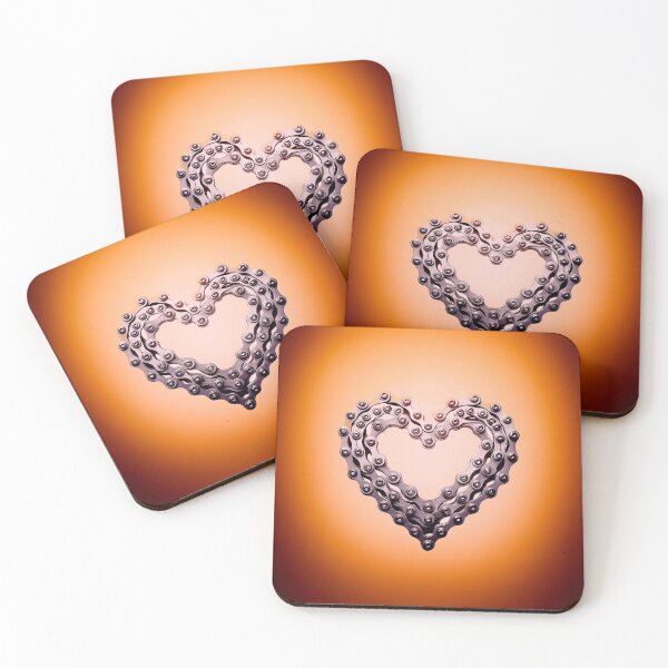 Item preview, Cyclist’s Heart – Gradient Chain Love designed and sold by MarcVan.