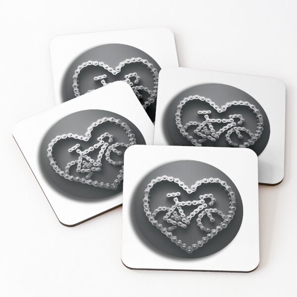 Item preview, Cyclist’s Heart with Bike – Artistic Metal Design designed and sold by MarcVan.
