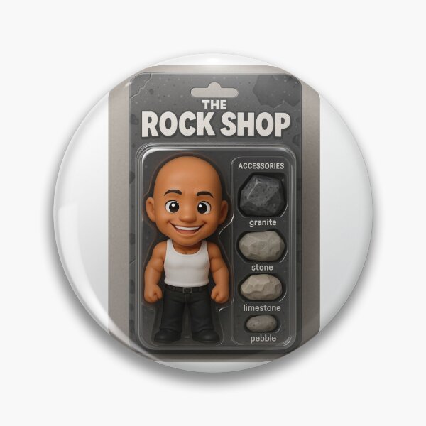 Item preview, Rock Dwayne Johnson birthday gift funny satire parody designed and sold by CheeseBlueprint.