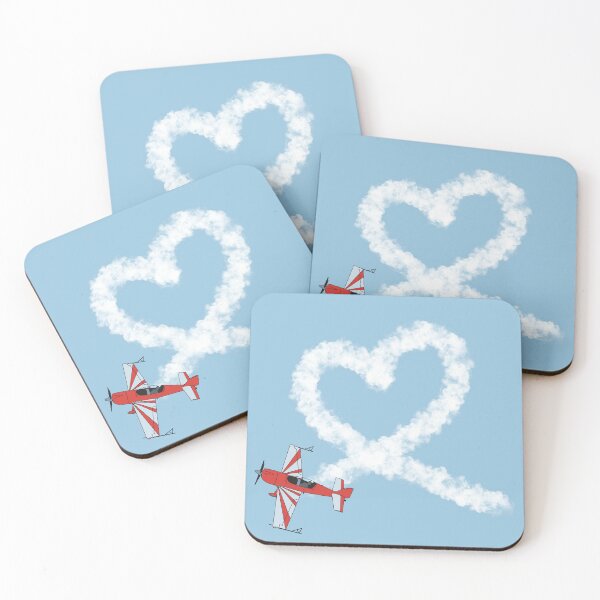Item preview, Extra 300 Heart Loop Stunt Plane Aviation Design  designed and sold by skye-studio.
