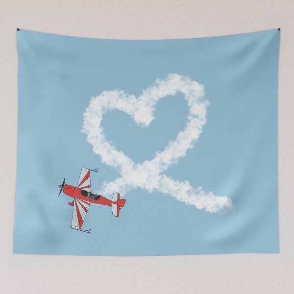 Item preview, Extra 300 Heart Loop Stunt Plane Aviation Design  designed and sold by skye-studio.