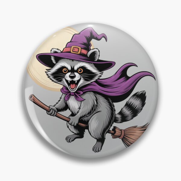 Item preview, Halloween style showcasing a mischievous raccoon as the central figure designed and sold by 123ks.
