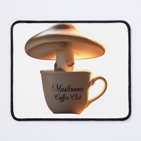 Item preview, Mushroom Coffee Club – Minimal Coffee Art designed and sold by ASKprints.