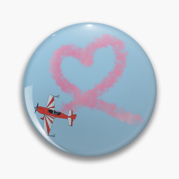 Item preview, Extra 300 Heart Loop Stunt Plane Aviation Design  designed and sold by skye-studio.