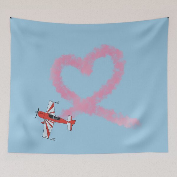 Item preview, Extra 300 Heart Loop Stunt Plane Aviation Design  designed and sold by skye-studio.