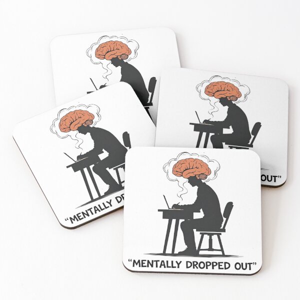 Item preview, Mentally Dropped Out – Funny Back to School Student Design designed and sold by CozySpectra.