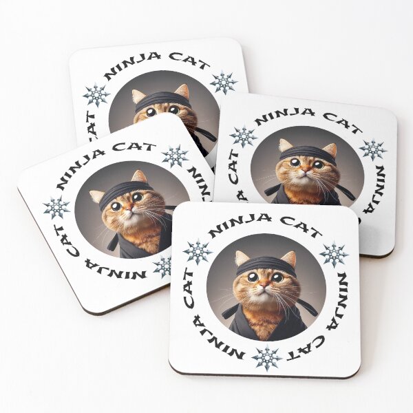 Item preview, Ninja Cat – Shuriken Style designed and sold by MarcVan.