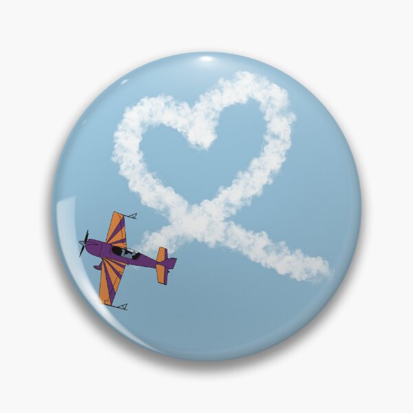 Item preview, Extra 300 Heart Loop Stunt Plane Aviation Design  designed and sold by skye-studio.
