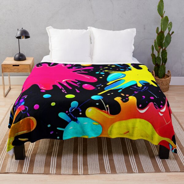 Item preview, Vibrant Paint Splatter Art Burst designed and sold by Health And Fitness Posts e-Store.