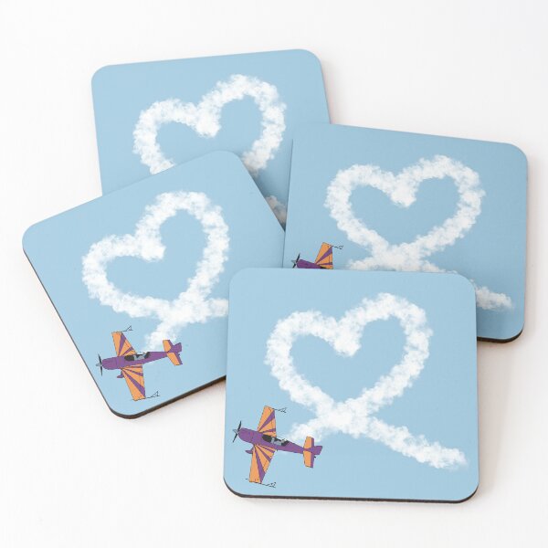 Item preview, Extra 300 Heart Loop Stunt Plane Aviation Design  designed and sold by skye-studio.