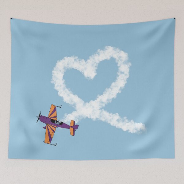 Item preview, Extra 300 Heart Loop Stunt Plane Aviation Design  designed and sold by skye-studio.
