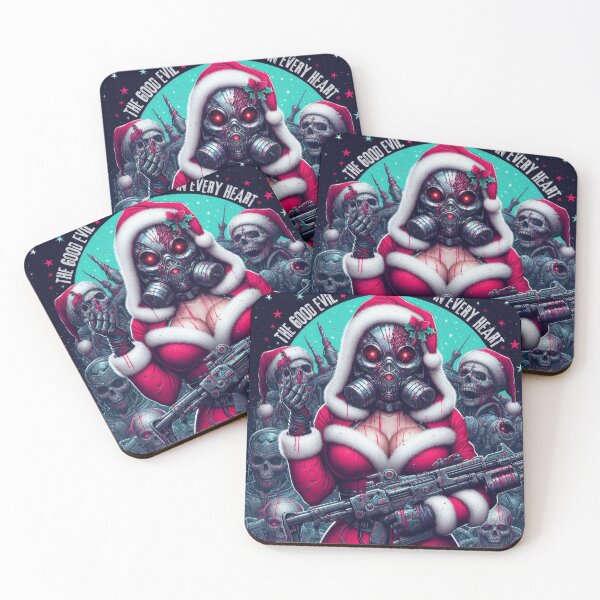 Item preview, Apocalyptic Santa Gasmask Zombie Horde designed and sold by Voodoo Store Paranormal Collections.