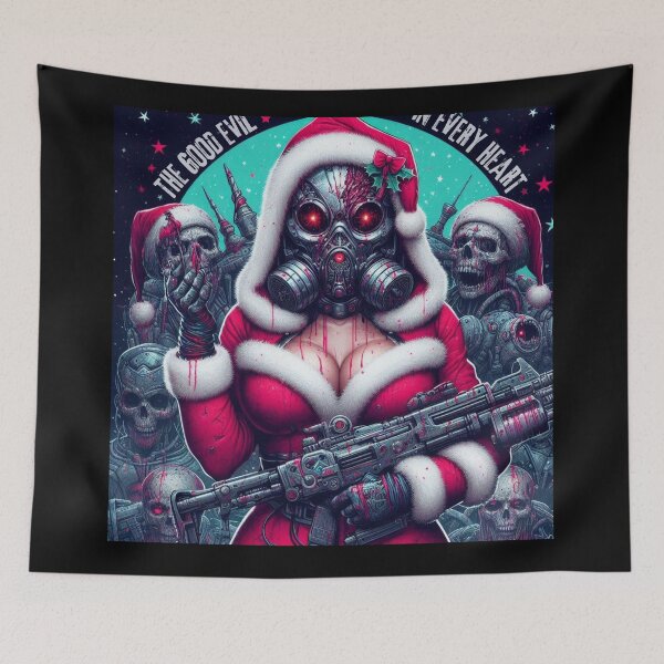 Item preview, Apocalyptic Santa Gasmask Zombie Horde designed and sold by Voodoo Store Paranormal Collections.