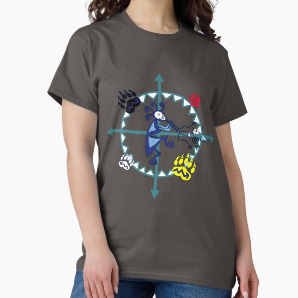 Native American spirit dancer in medicine wheel Classic T-Shirt