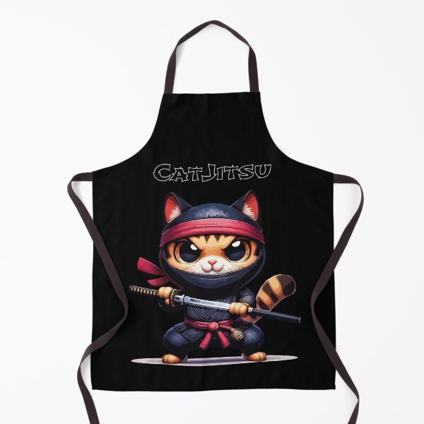 Item preview, Catjitsu – Ninja Cat with Sword designed and sold by MarcVan.