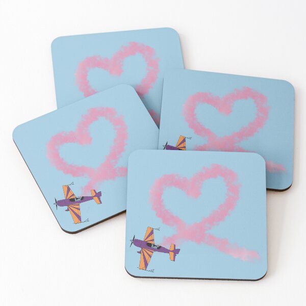 Item preview, Extra 300 Heart Loop Stunt Plane Aviation Design  designed and sold by skye-studio.